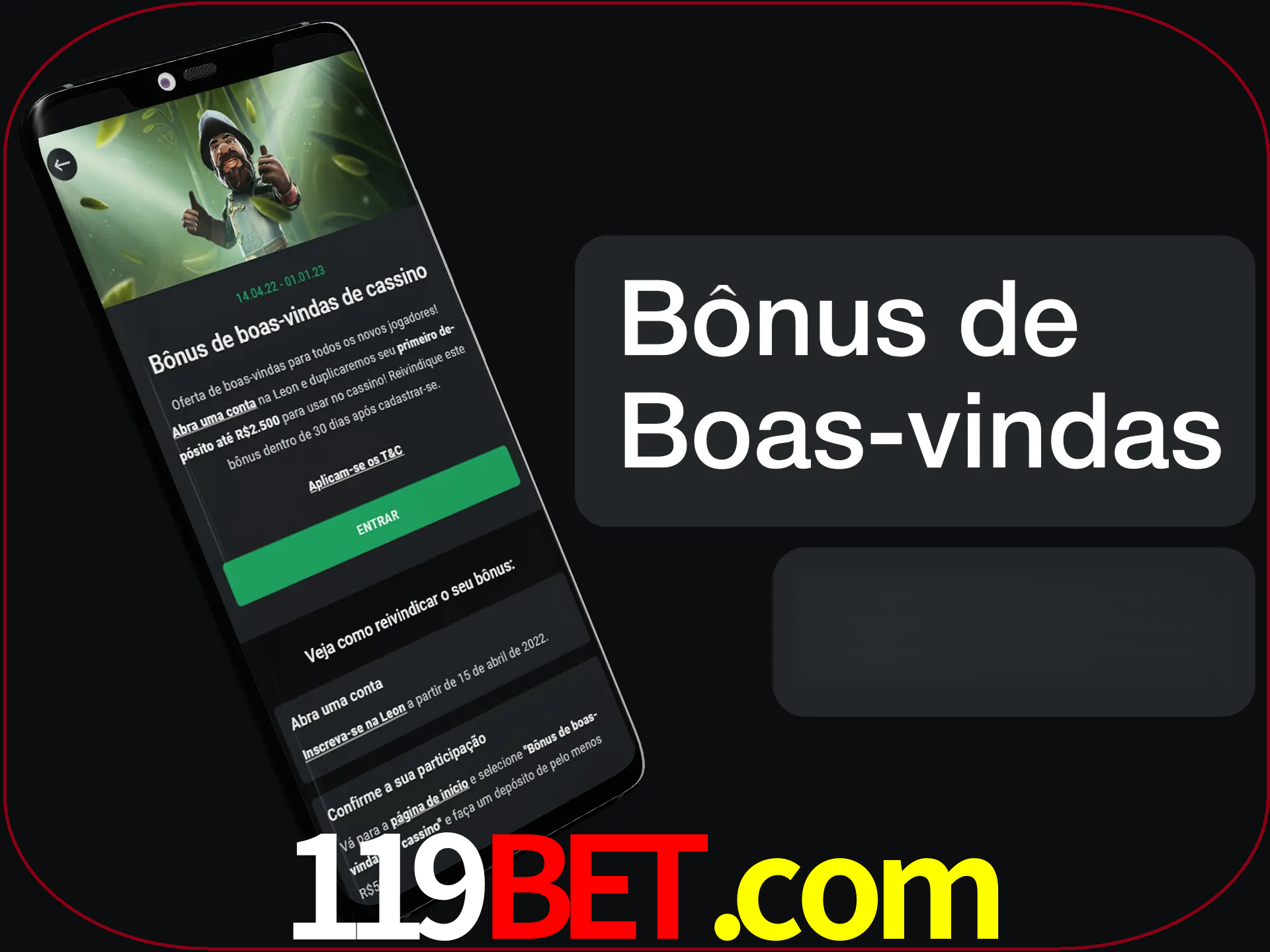Não se esqueça de usar o bônus de boas-vindas.